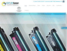 Tablet Screenshot of centurytoner.com